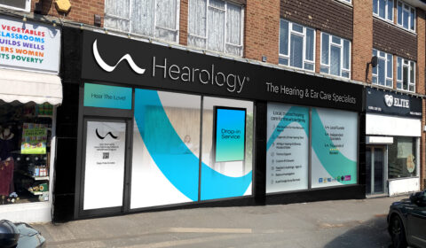Hearology Oxted's storefront.